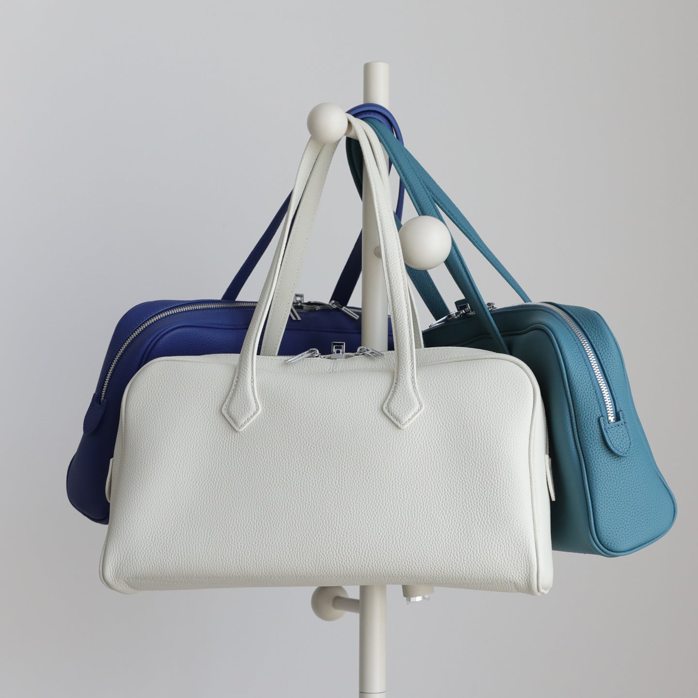 Togo Leather Tote Bag for Women Large Capacity Shoulder Handbag, Premium Commuter Purse with Versatile Everyday Style