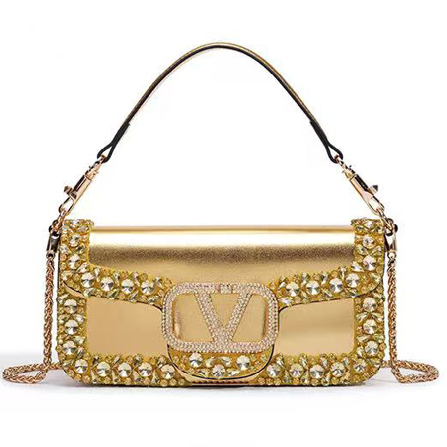 Chain Mini Square Bag for Women Spring Summer Evening Shoulder Crossbody Handbag, Viral Bestseller Purse with High-Fashion Design