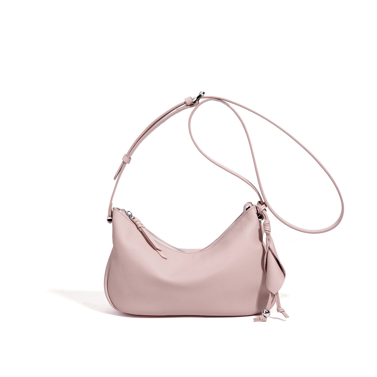 Soft Leather Light Luxury Slouchy Underarm Bag, Minimalist Commute Shoulder Crossbody Purse, Niche Design Versatile Handbag for Women
