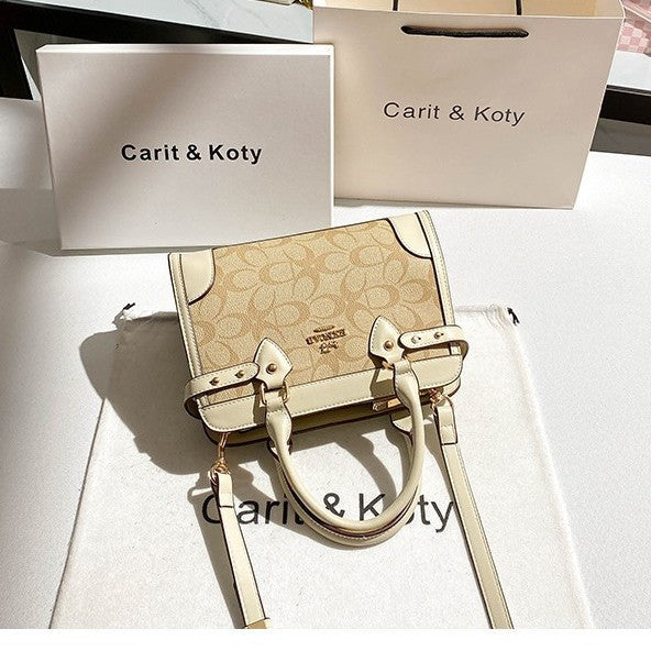 New Arrival Vintage-Inspired Birkin-Style Tote Bag for Women, Large Capacity Printed Commuter Handbag with Premium Light Luxury Design, Ideal Everyday Purse for Mom