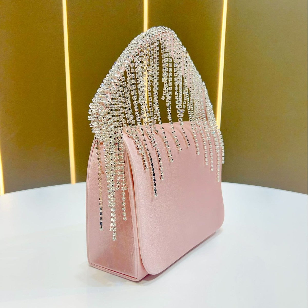 Women's Premium Evening Clutch, Glamorous Top-Handle Crossbody Shoulder Bag with Versatile Handheld Design, Elegant Purse