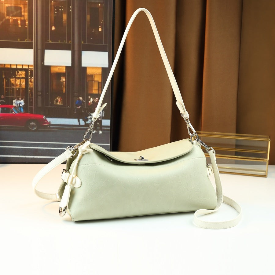 Solid Color Pillow Bag for Women Shoulder Crossbody Handbag, Elegant Versatile Purse with Soft Comfortable Design