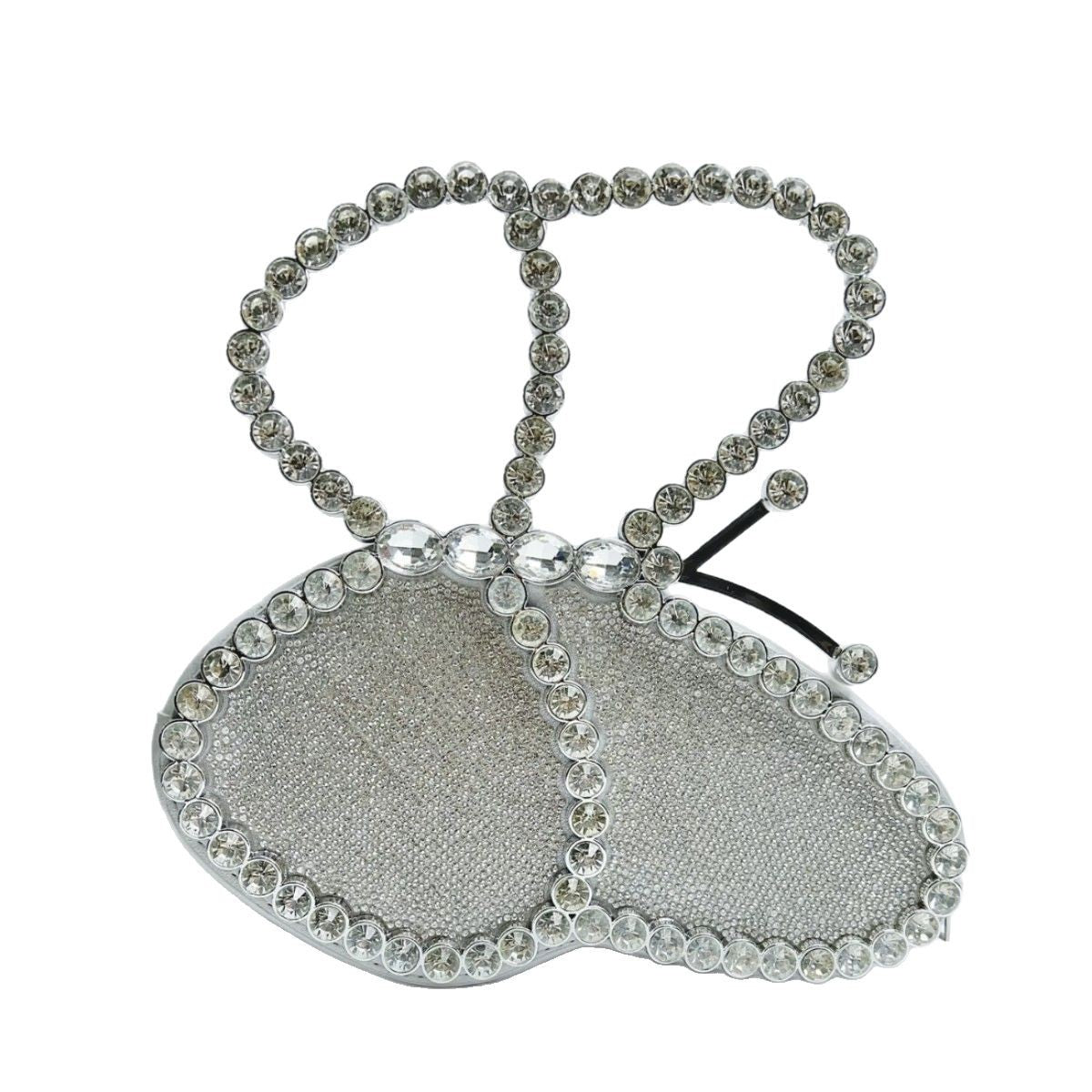 Women's Rhinestone-Embellished Butterfly Evening Clutch, Unique Trendy Glamorous Top-Handle Handbag with Premium Design, Fashionable Banquet Purse