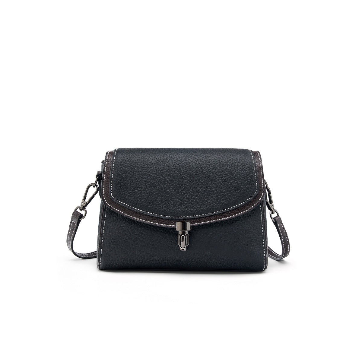 Genuine Top Layer Cowhide Small Square Bag for Women, Niche New Versatile Shoulder Crossbody Top Handle Purse, Premium Handbag for Ladies