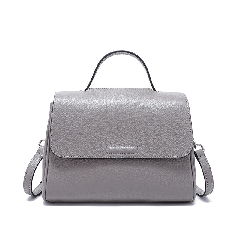 Top Layer Cowhide Tote Bag for Women Minimalist Commuter Shoulder Handbag, Genuine Leather Purse with Versatile Everyday Style
