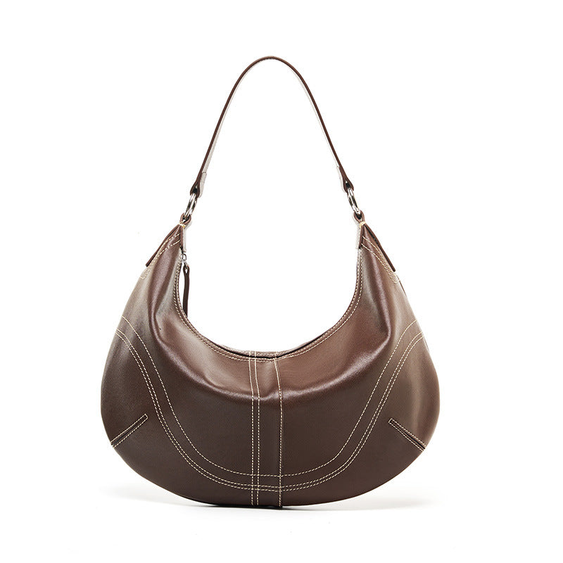 Premium Suede Dumpling Bag, Light Luxury Niche Crossbody Shoulder Underarm Purse, Top Handle Handbag for Women