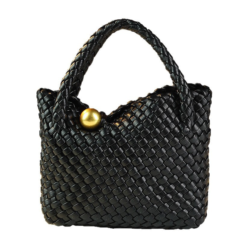 New Arrival Hand-Woven Basket Clutch for Women, A Light Luxury Top-Handle Shoulder Crossbody Bag with Premium Elegant Design, Perfect Everyday Purse