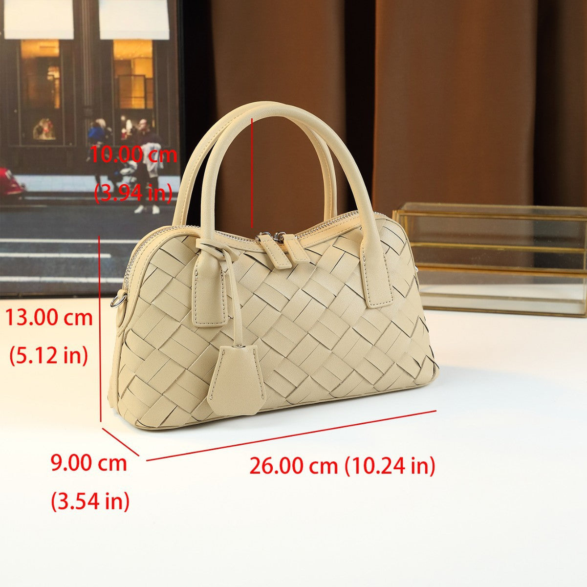 Handwoven Jam Basket Bag for Women Niche Shoulder Crossbody Handbag, Premium Artisan Purse with Unique Woven Texture
