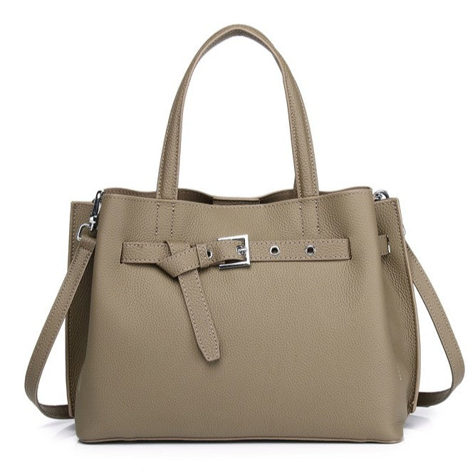 Genuine Togo Top Layer Cowhide Large Capacity Tote Bag for Women, New Soft Leather Crossbody Shoulder Purse, Minimalist Everyday Handbag for Ladies