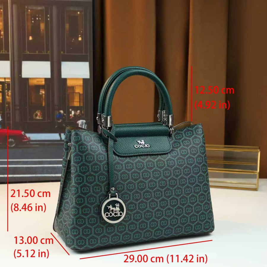 Vintage Print Bucket Bag for Women Large Capacity Shoulder Handbag, Premium Versatile Purse with Timeless Elegant Design