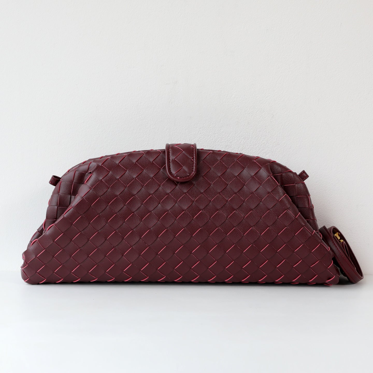 Woven Cloud Clasp Bag for Women Genuine Leather Large Capacity Shoulder Crossbody Handbag, Versatile Niche Purse with Soft Textured Design