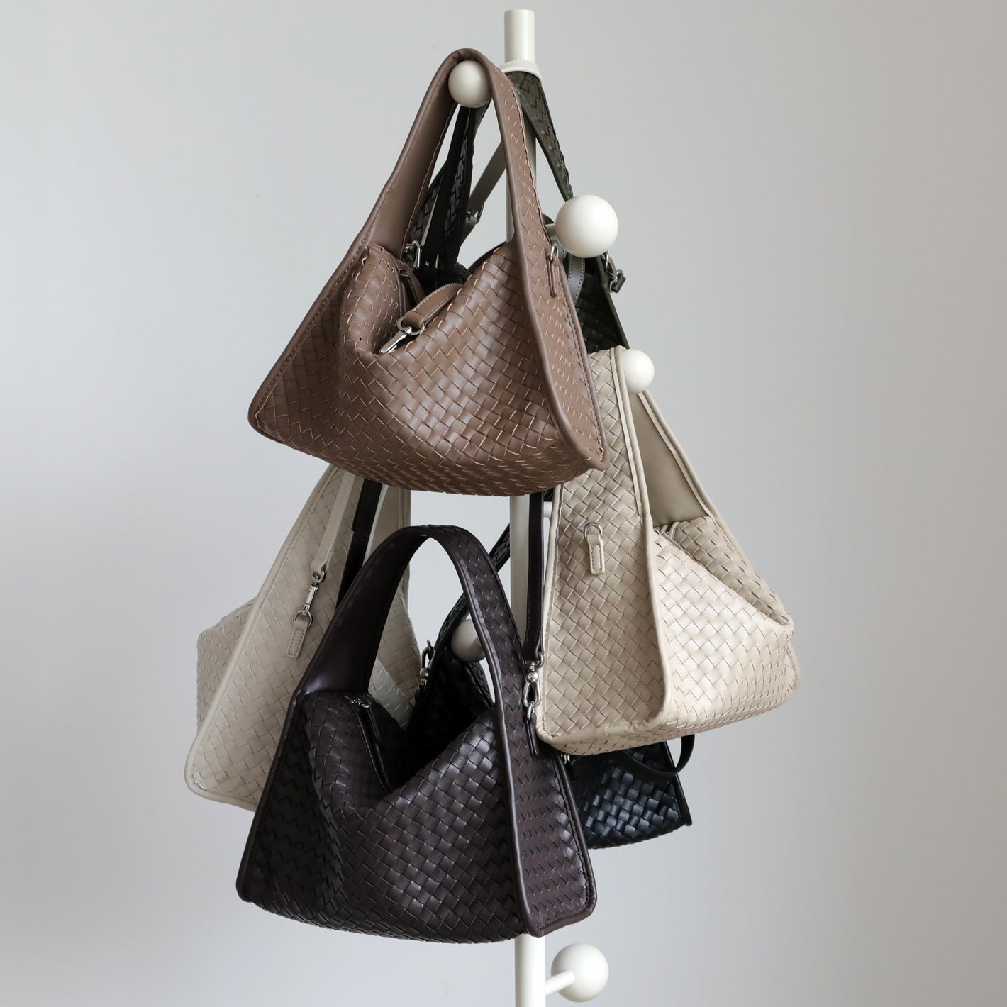 Handwoven Pillow Bag for Women Minimalist Commuter Shoulder Crossbody Handbag, Niche Versatile Purse with Artisan Texture