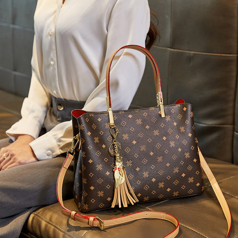 Women's Large Tote Bag with Top-Handle & Cross-Body Straps, New Style Spacious Shoulder Handbag for Daily Use, Versatile Mommy Purse for Work, Travel & Shopping