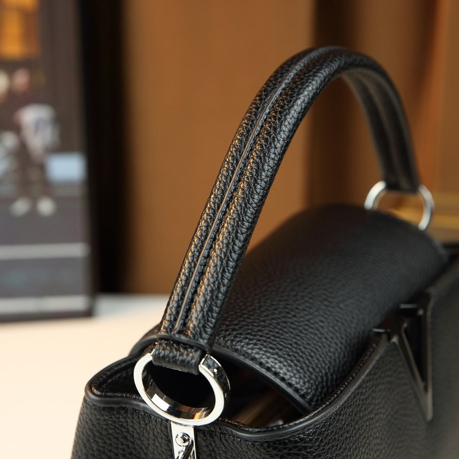 V-Shape Kelly Style Bag for Women Niche Minimalist Commuter Shoulder Handbag, Elegant Versatile Purse with Timeless Design