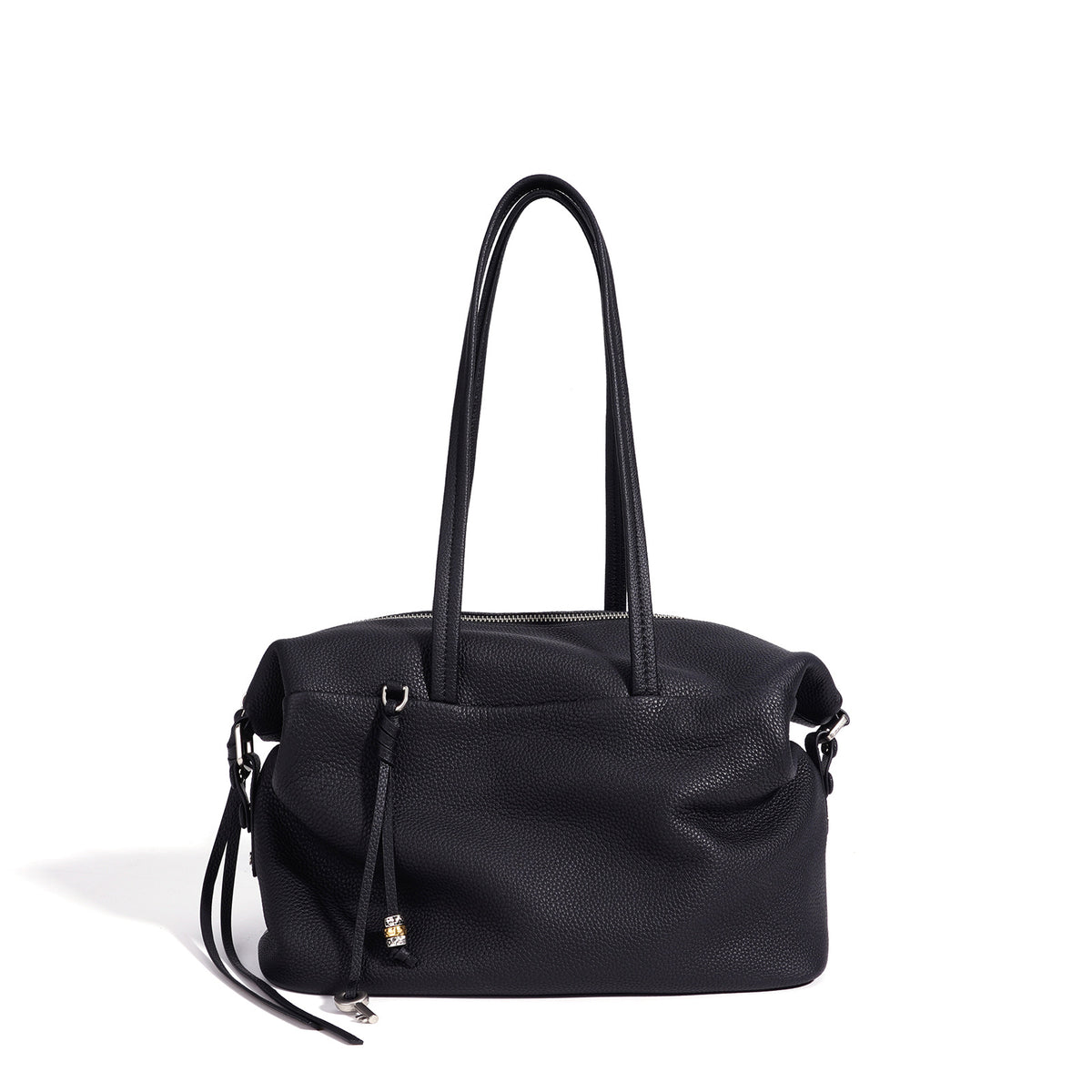 Niche Korean Style Genuine Leather Commute Bag, Premium Large Capacity Shoulder Crossbody Top Handle Purse, Versatile Handbag for Women