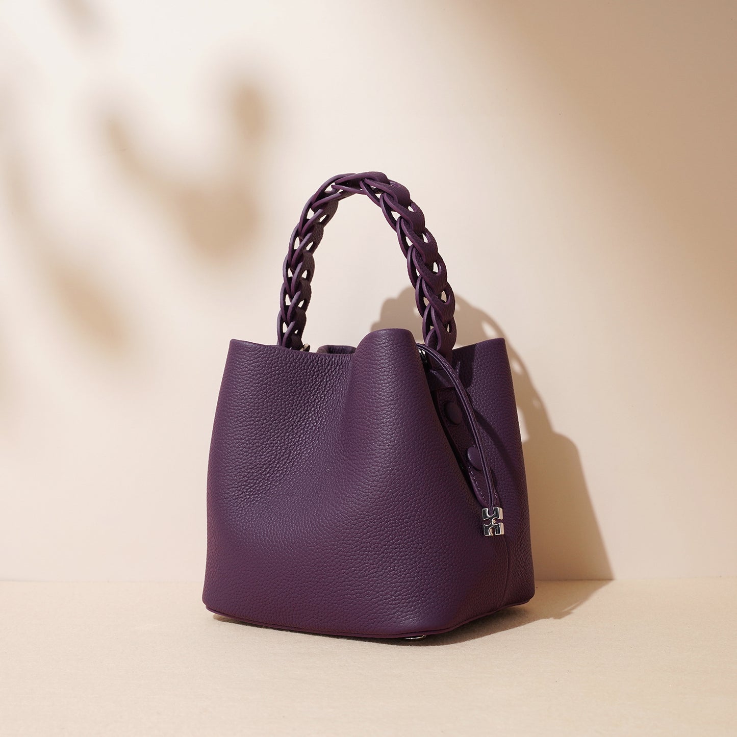 Genuine Top Layer Cowhide Bucket Bag for Women, Spring Elegant Commute Shoulder Crossbody Top Handle Purse, Versatile Everyday Handbag for Ladies
