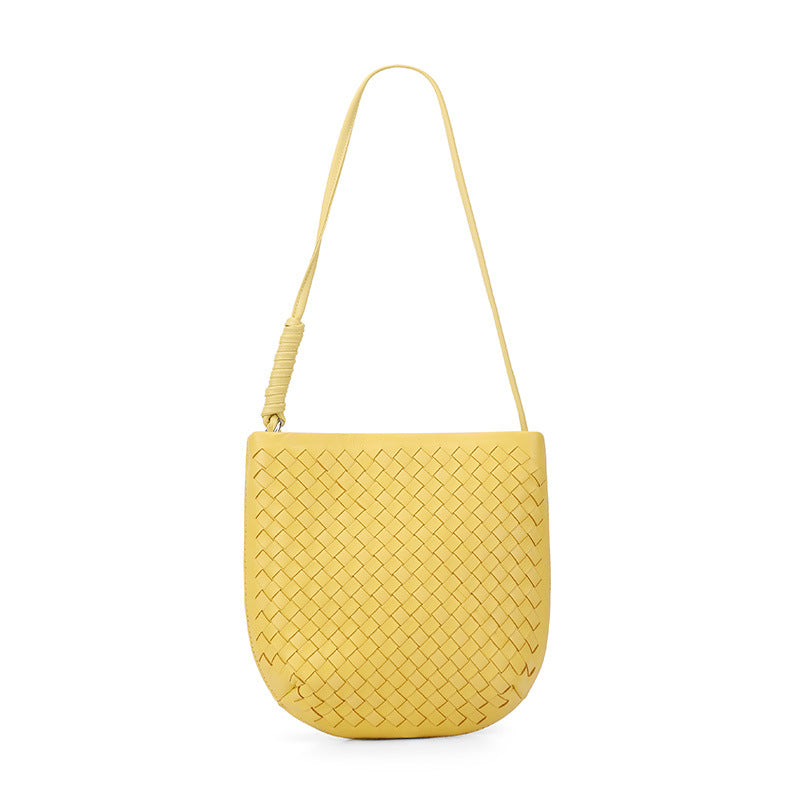 Handwoven Phone Bag for Women Elegant Shoulder Crossbody Purse, Premium Versatile Small Bag with Artisan Woven Texture