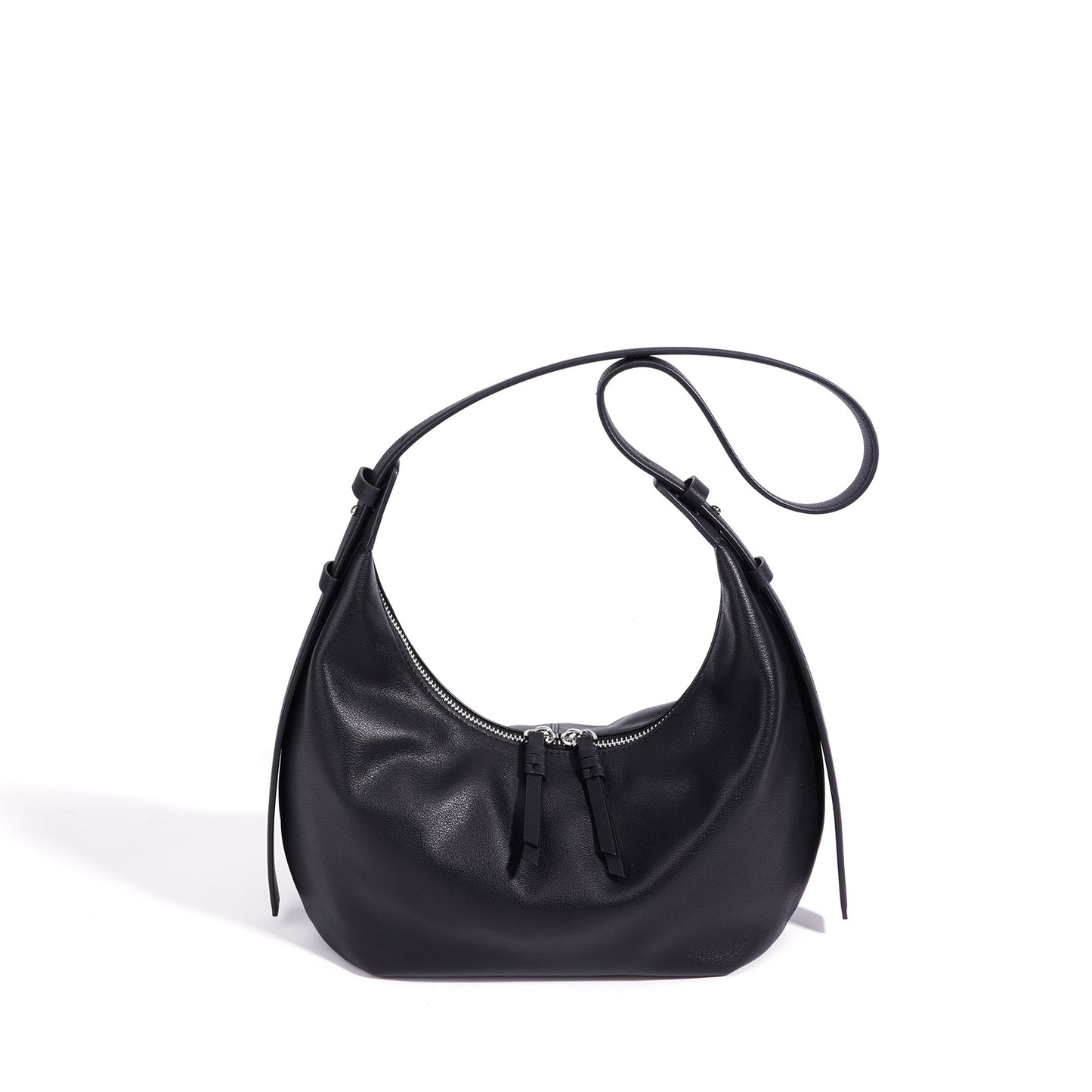 Genuine Soft Leather Korean Style Dumpling Underarm Bag for Women, Minimalist Spring Summer Commute Shoulder Purse, Premium Everyday Work Handbag for Ladies