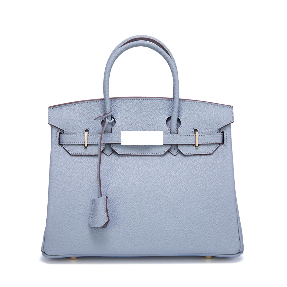 Women's Togo Leather Handbag Large Capacity Top Handle Bag with Gold Hardware, Premium Quality Birkin Style Shoulder Purse