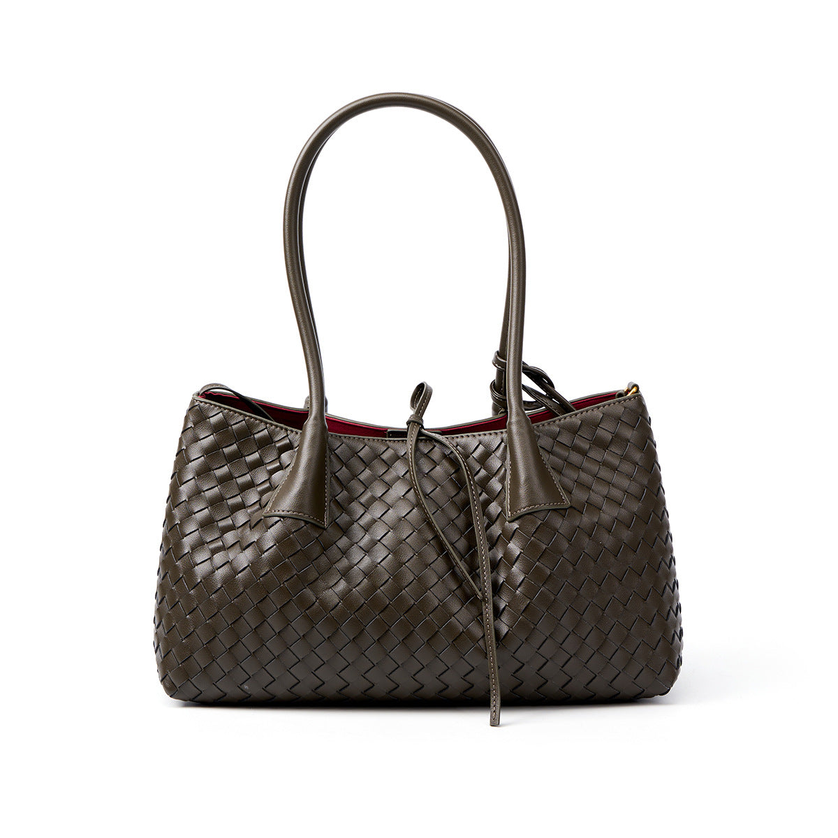 Genuine Cowhide Handwoven Underarm Shoulder Bag for Women, New Cross-Border Versatile Casual Top Handle Tote, Large Capacity Everyday Purse for Ladies