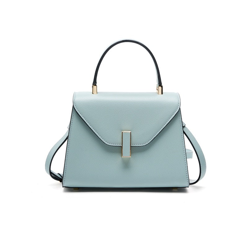 New Kelly-Style Niche Designer Bag in Genuine Leather, Large Capacity Shoulder Crossbody Top Handle Purse, Premium Fashionable Handbag for Women