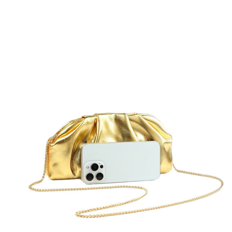 Pleated Cloud Bag for Women Evening Crossbody Purse with Premium Soft Texture, Fashionable Slouchy Shoulder Handbag with Versatile Everyday Appeal