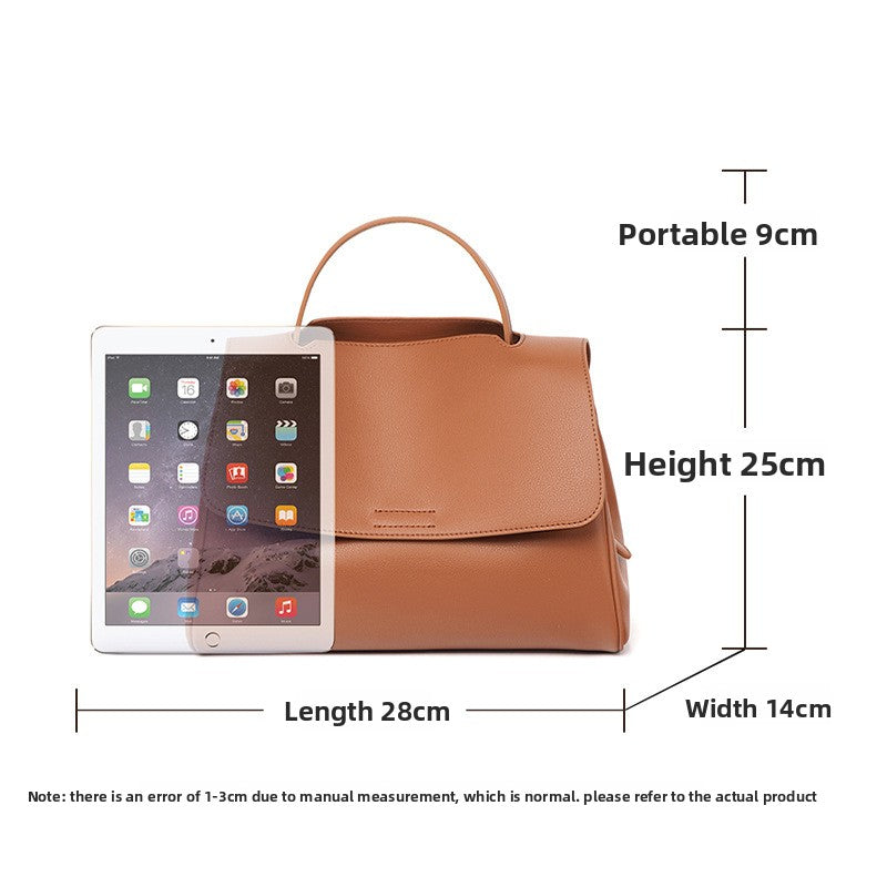New Premium Cowhide Large Capacity Tote Bag, Versatile Shoulder Crossbody Top Handle Purse, Fashionable Handbag for Women
