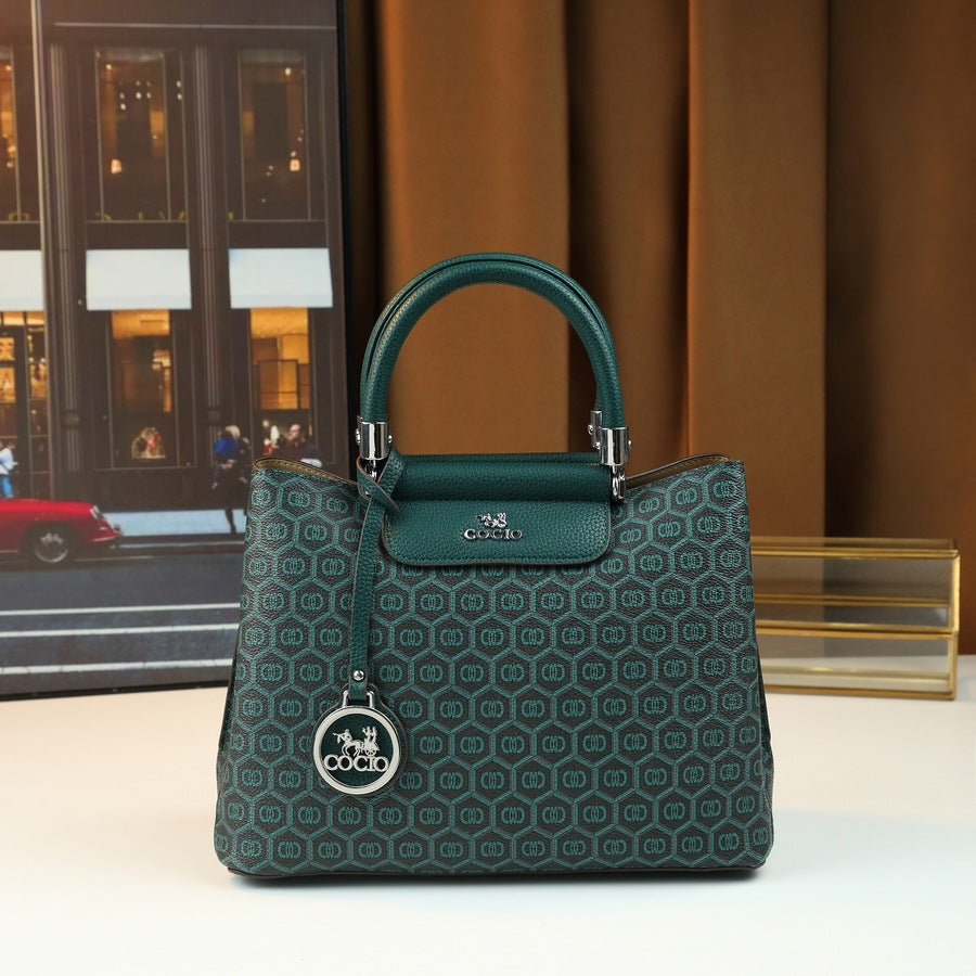 Vintage Print Bucket Bag for Women Large Capacity Shoulder Handbag, Premium Versatile Purse with Timeless Elegant Design