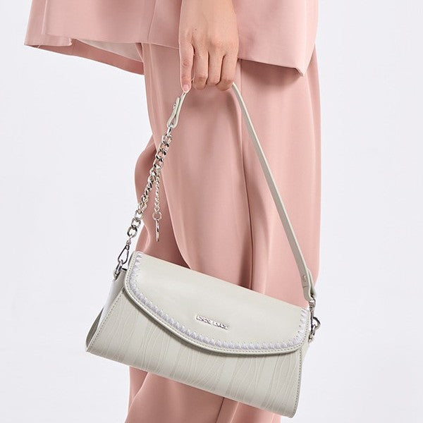 Genuine Leather Textured Handbag for Women, New Shoulder Crossbody Top Handle Purse, Versatile Underarm Fashion Small Bag for Ladies