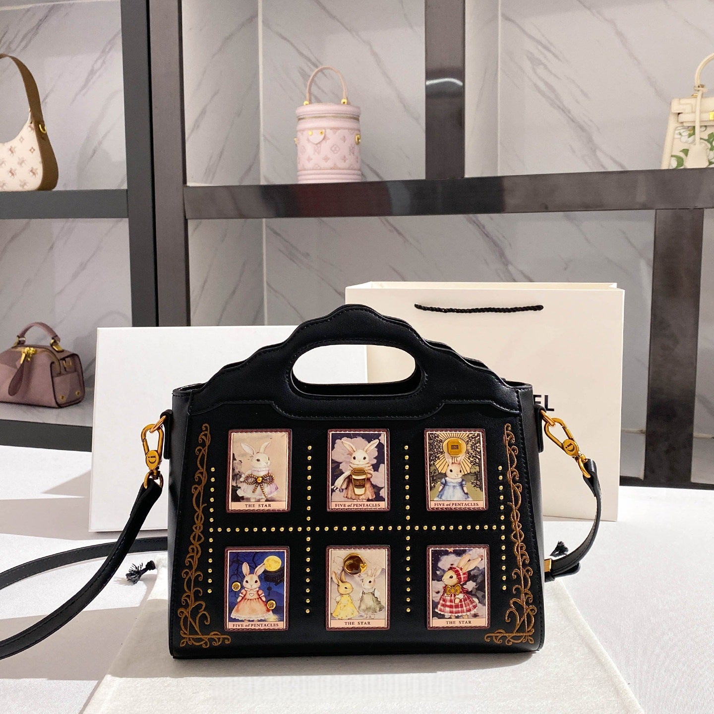 Chic Embroidered Birkin-Inspired Tote Bag for Women, Light Luxury Large Capacity Top-Handle Handbag with Premium Sophisticated Design, Perfect 2026 Everyday Purse