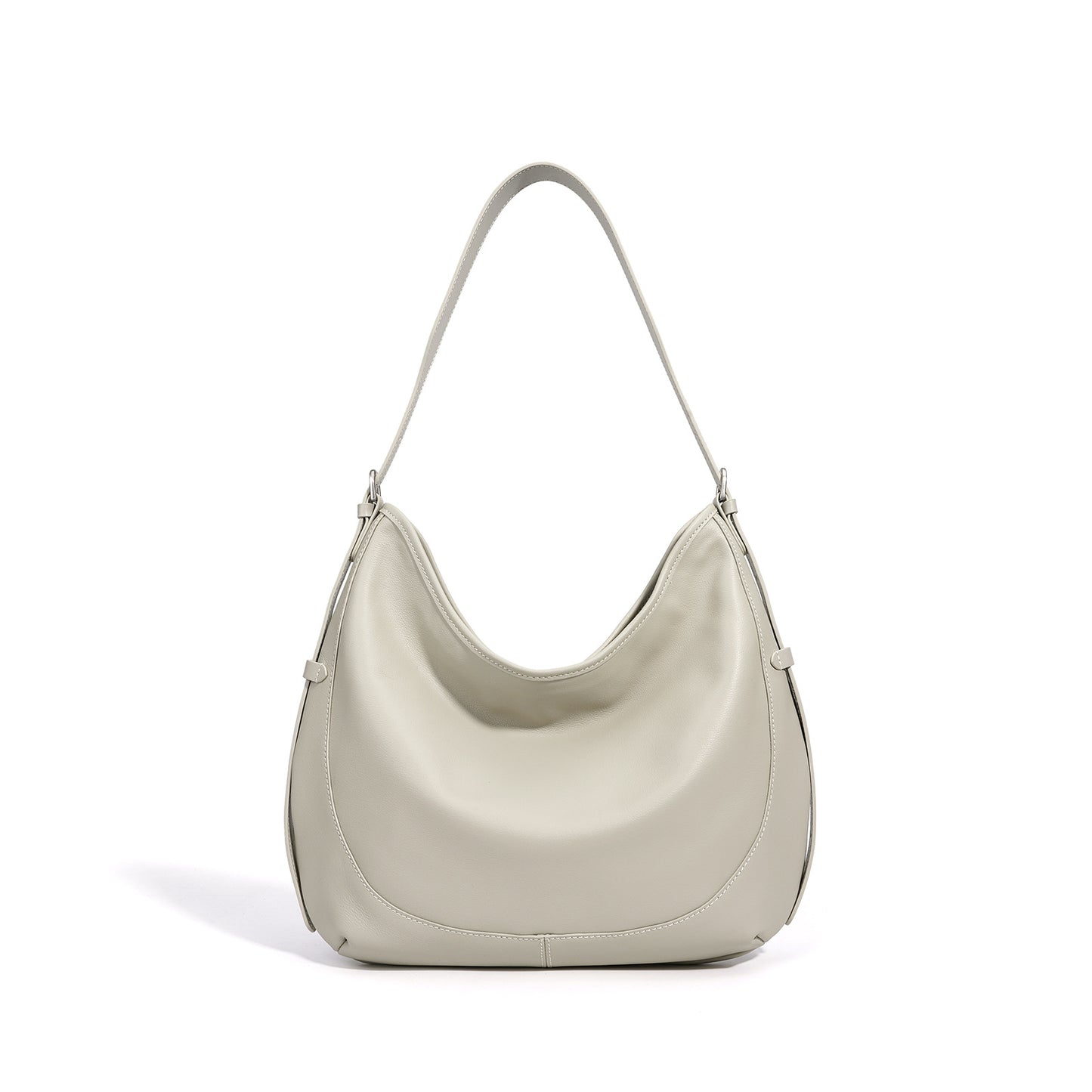 Slouchy Relaxed Genuine Leather Large Capacity Bag, European Original Niche Underarm Shoulder Crossbody Purse, Unique Handbag for Women