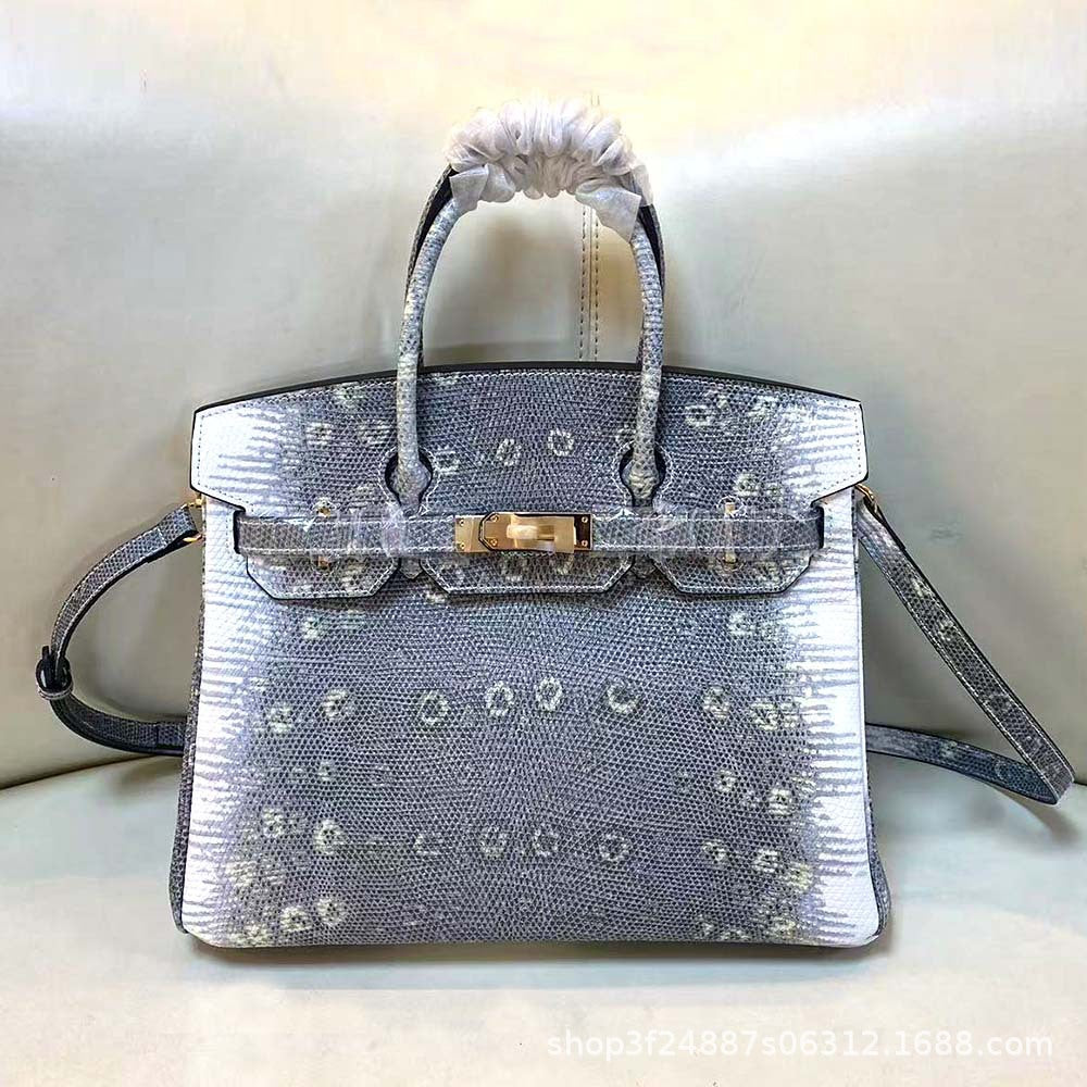 Premium Croc-Embossed Birkin-Inspired Tote Bag for Women, Genuine Leather with Spacious Large Capacity, Versatile Top-Handle Handbag for Everyday Elegance