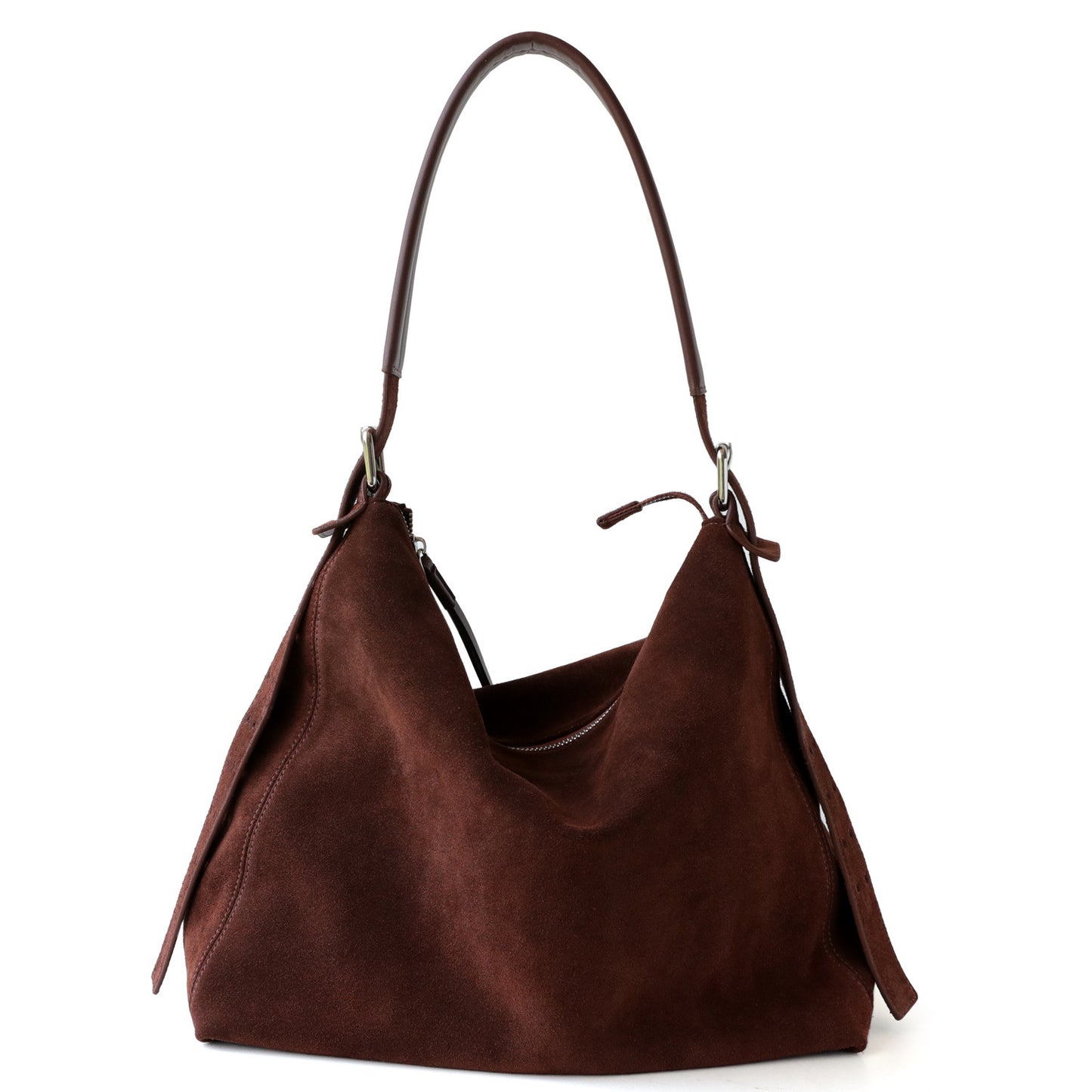 Frosted Cowhide Tote Bag for Women Large Capacity Shoulder Crossbody Handbag, Minimalist Fashion Purse with Soft Suede-Like Texture