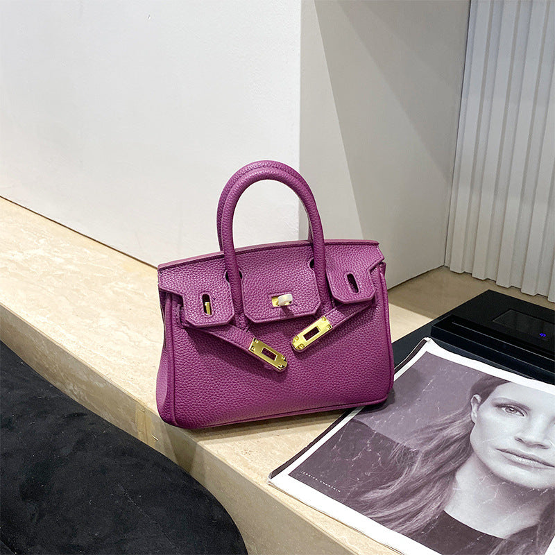 New Arrival Pebbled Genuine Leather Birkin-Inspired Tote Bag for Women, Gold-Tone Hardware with Spacious Large Capacity, Versatile Top-Handle Shoulder Handbag for Everyday Chic