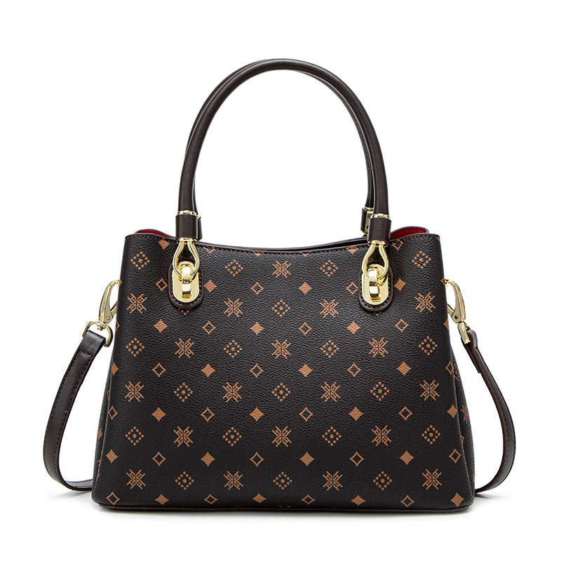 Premium Genuine Leather Cross-Body Shoulder Bag for Women | High-End Fashionable Top-Handle Handbag with Sophisticated Finish | Large-Capacity Spacious Purse for Work, Errands & Travel | Versatile Everyday Carryall with Effortless Elegance