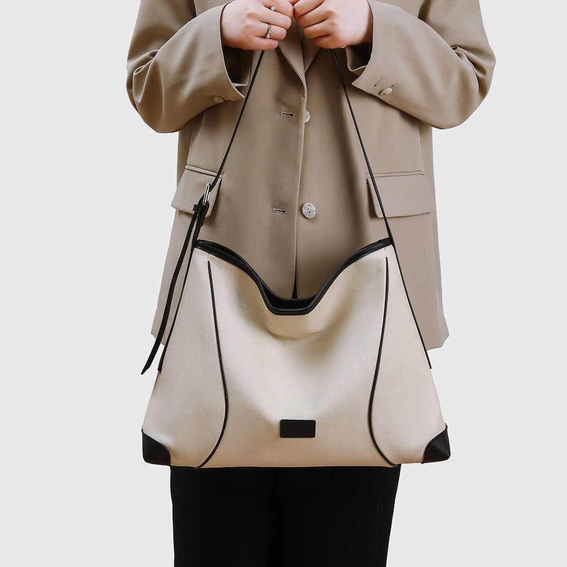 Canvas-Like Large Capacity Crossbody Bag for Women, New Fall Winter Trendy Versatile Commute Top Handle Purse, Casual Everyday Handbag for Ladies