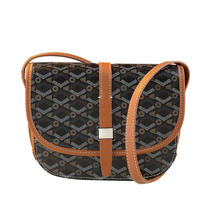New Arrival Printed Saddle Crossbody Bag for Men & Women, A Trendy Messenger Shoulder Bag with Versatile Design, Perfect for Everyday Outings