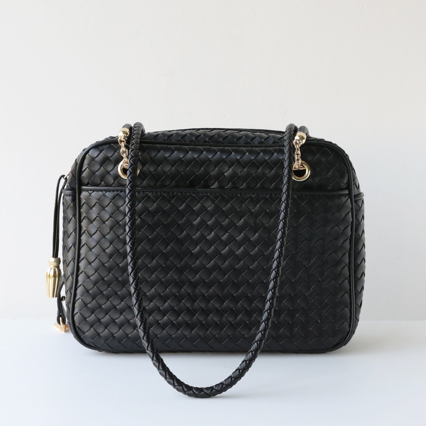 Handwoven Cowhide Underarm Bag for Women Commuter Shoulder Crossbody Handbag, Premium Versatile Purse with Artisan Woven Texture