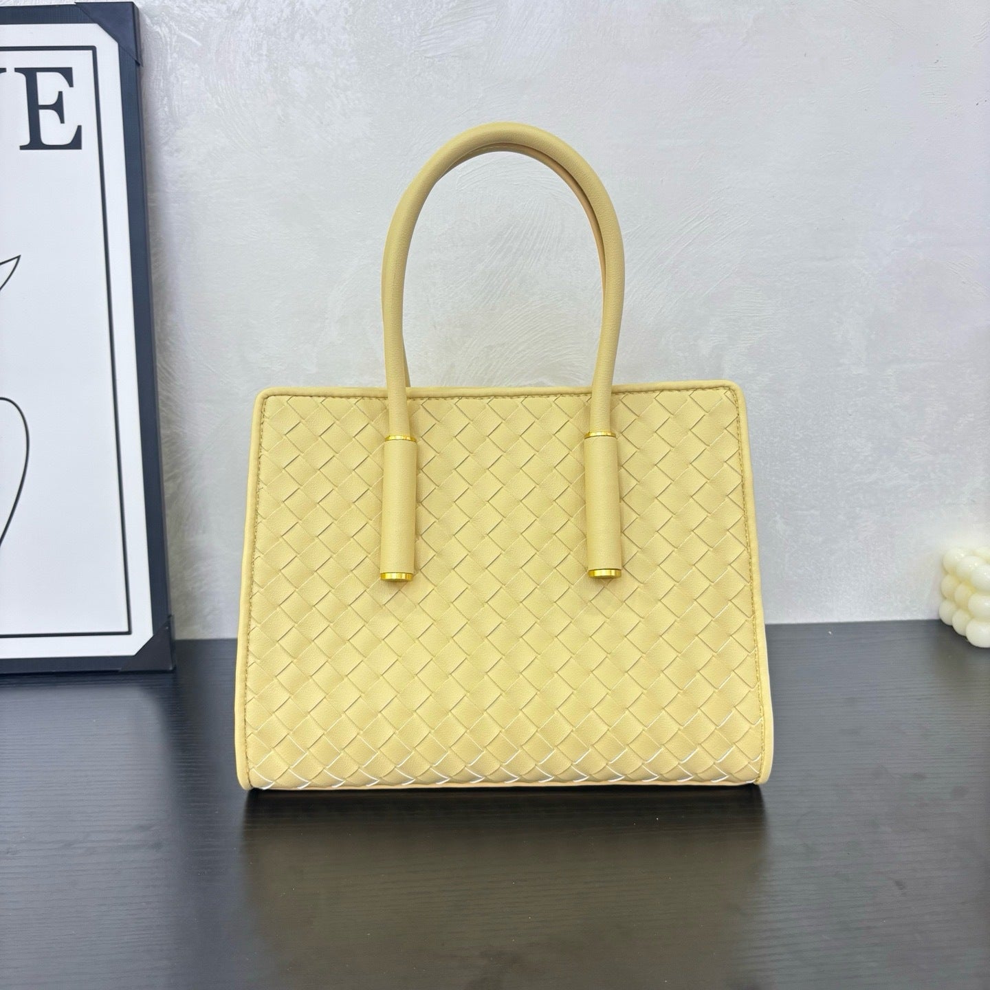 Genuine Leather Woven Large Capacity Tote Bag for Women, Summer Beach Vacation Shoulder Top Handle Handbag, Premium Casual Purse for Ladies