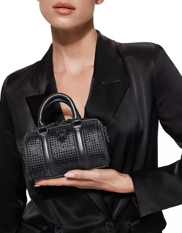 New Boston Bag for Women, Versatile Bucket Pillow Crossbody Purse, Diamond-Studded Shoulder Handbag for Travel & Daily Use