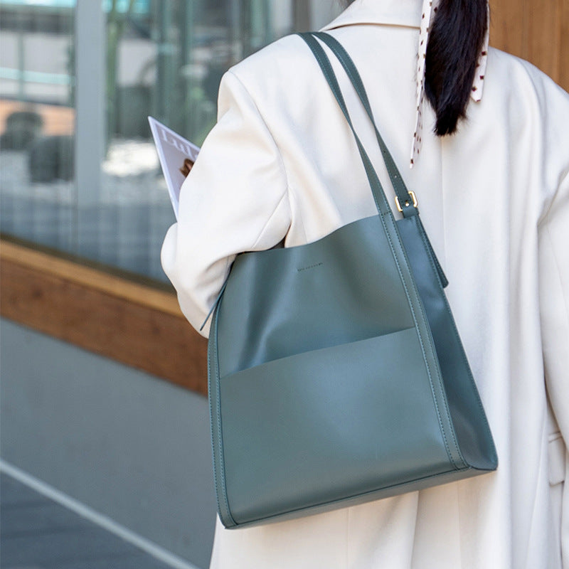 Genuine Leather Large Capacity Tote Bag for Women 2026 Bestselling Shoulder Underarm Handbag, Versatile Purse with Premium Quality
