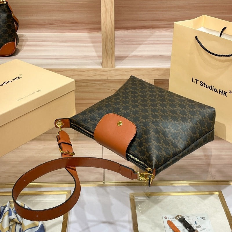 Genuine Leather Small Square Bag for Women, New Fall Winter Fashionable Top Handle Shoulder Underarm Crossbody Purse, Versatile Everyday Handbag for Ladies