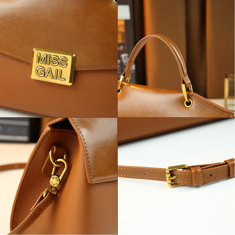 New Arrival Minimalist Large Capacity Boston Bag for Women, A Versatile Top-Handle Shoulder Crossbody Commuter Handbag for Spring/Fall