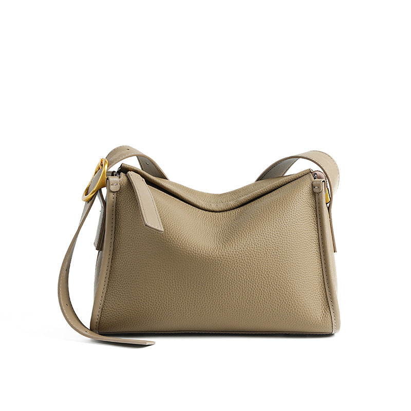New Premium Togo Leather Slouchy Pillow Bag, Large Capacity Shoulder Crossbody Purse, Versatile Handbag for Women