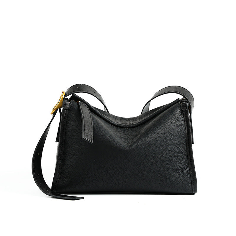 New Premium Togo Leather Slouchy Pillow Bag, Large Capacity Shoulder Crossbody Purse, Versatile Handbag for Women
