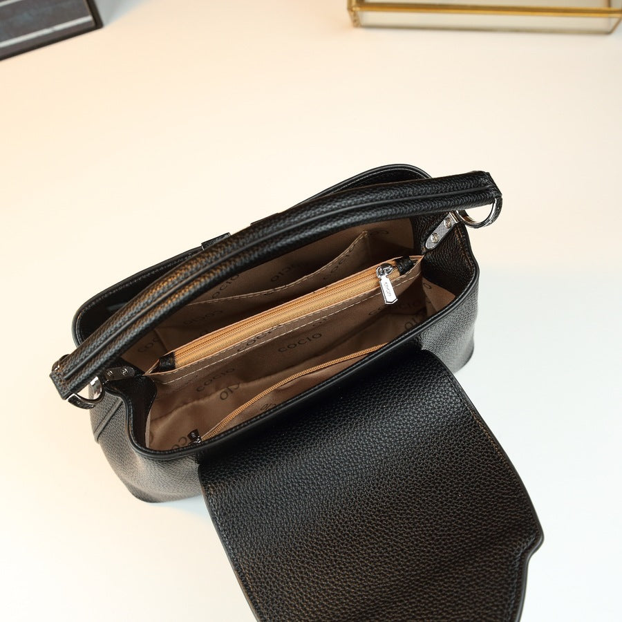 V-Shape Kelly Style Bag for Women Niche Minimalist Commuter Shoulder Handbag, Elegant Versatile Purse with Timeless Design