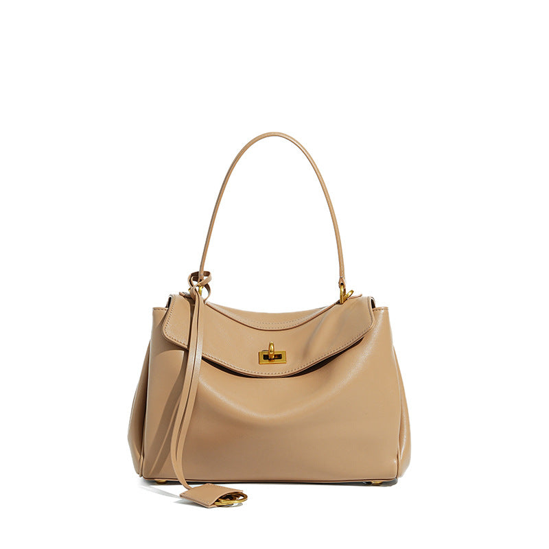 New Premium Rodeo Underarm Commute Bag, Large Capacity Crossbody Tote Purse, Genuine Cowhide Versatile Handbag for Women