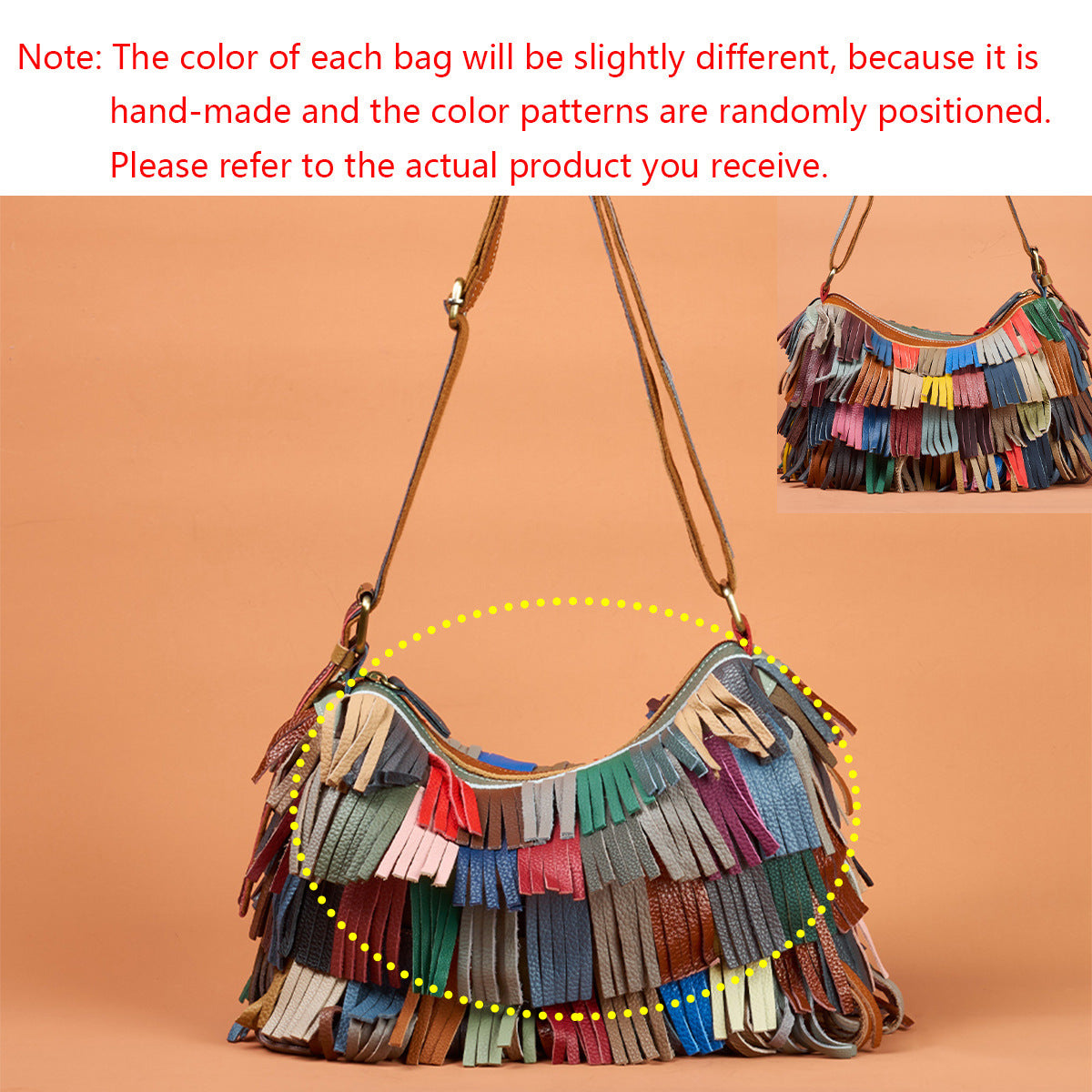 Genuine Top Layer Cowhide Colorful Handmade Handbag for Women, New Arrival Fall Winter Crossbody Shoulder Purse, Unique Designer Leather Bag for Ladies