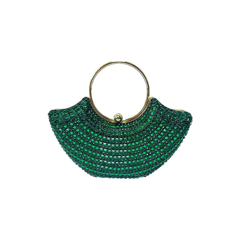 Dazzling Rhinestone Evening Clutch for Women, A Sophisticated Sparkly Top-Handle Handbag with Premium Luxury Look, Ideal for Formal Gowns Weddings & Banquets