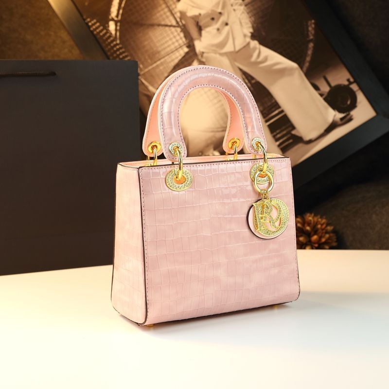 New Arrival Lady-Inspired Croc-Effect Bag for Women, A Light Luxury Shoulder Crossbody Top-Handle Handbag with Premium Exquisite Design